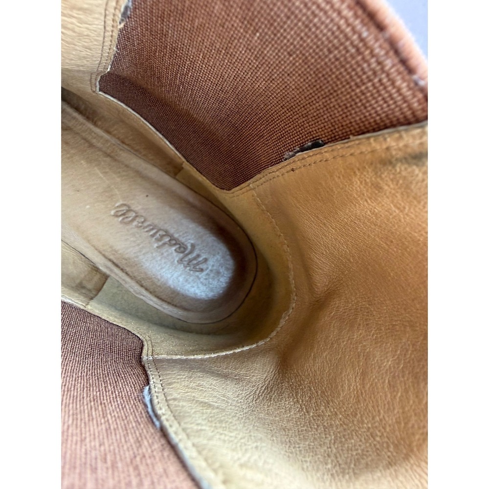 Madewell The Carina Boot English Saddle Brown Pebbled Leather‎ Lug Chelsea Boots - Picture 11 of 12